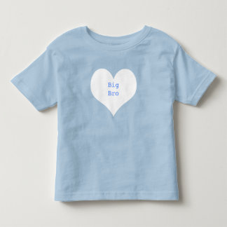 Big Brother Personlig Blue and White Heart T Shirt