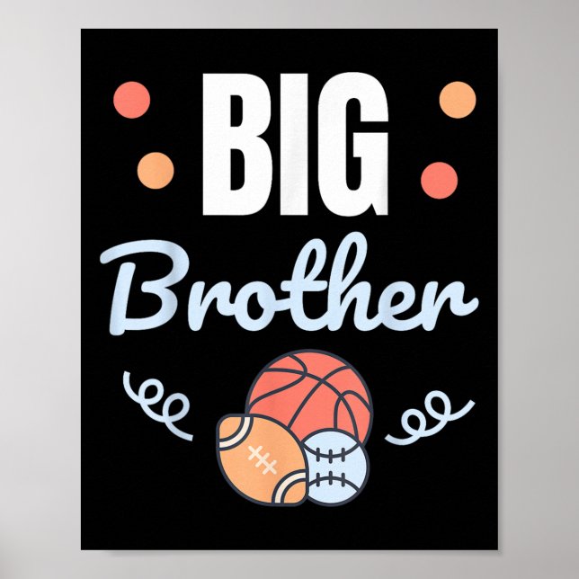 Big Brother _ Roligt Gravid Meddelande &amp; Sib Poster (Framsidan)