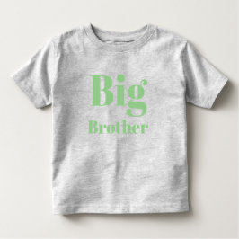 Big Brother Sage grönt brev Söt T Shirt
