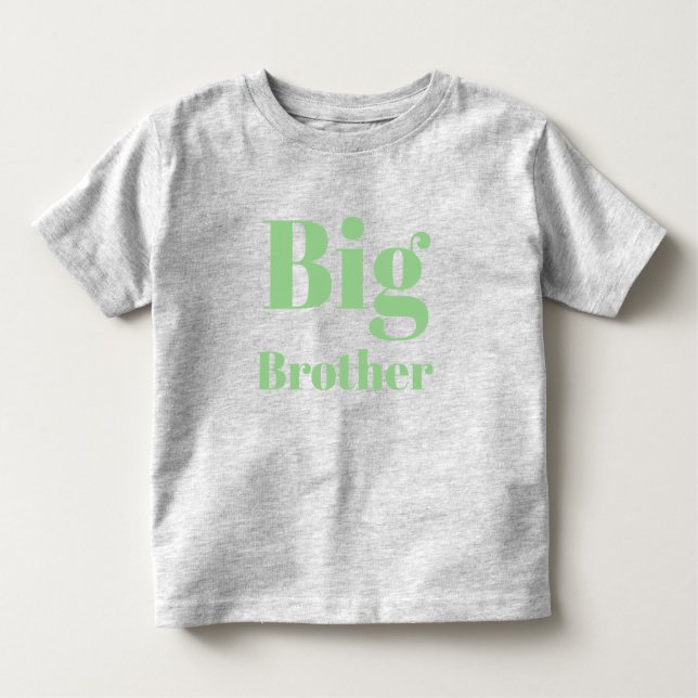 Big Brother Sage grönt brev Söt T Shirt (Framsida)