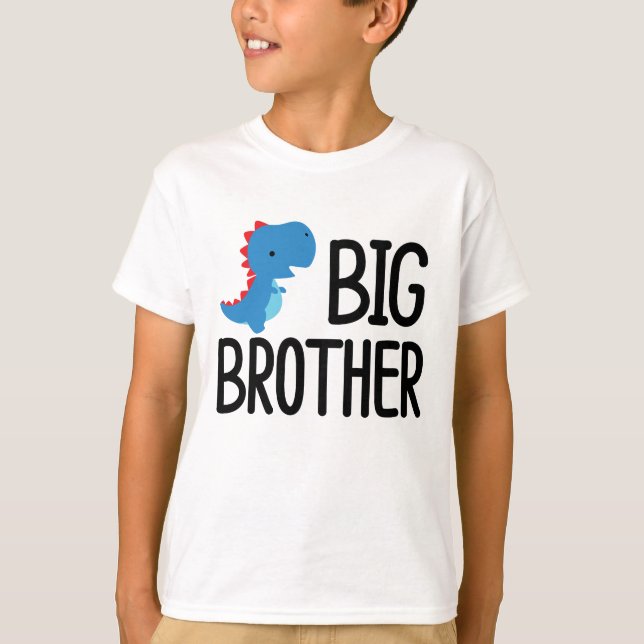 Big Brother Saurus T-Rex-barn T Shirt (Framsida)