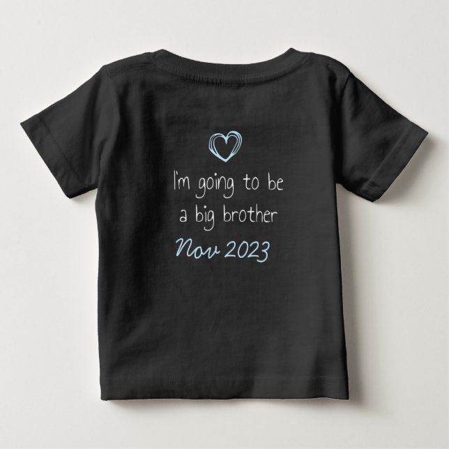 Big Brother secret reveal customizable date T Shirt (Baksida)