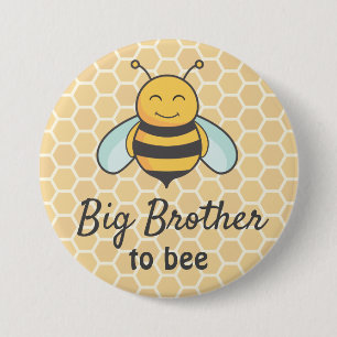 Big Brother ska vara Bro Bumblebee Bee Baby Shower Knapp