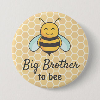 Big Brother ska vara Bro Bumblebee Bee Baby Shower Knapp