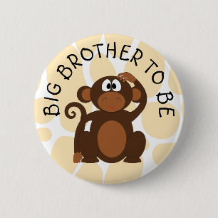 Big Brother ska vara Zebra Baby Shower Knapp