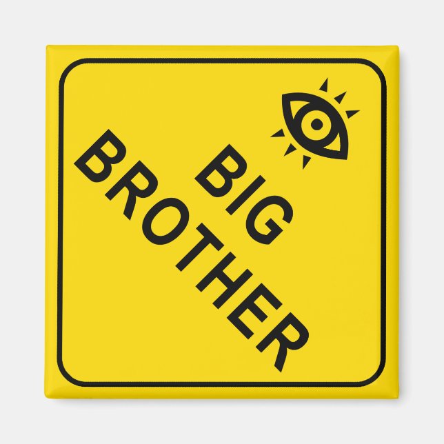 Big Brother Square Magnet (Framsidan)