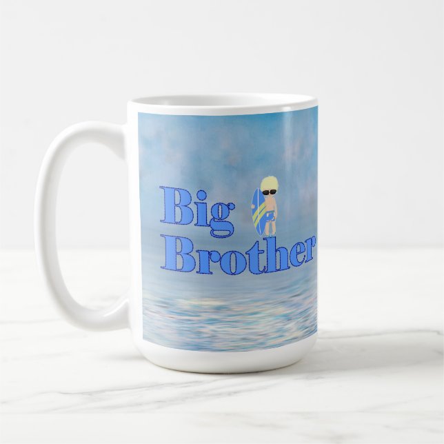 Big Brother Surfer Boy Syskon Kaffemugg (Vänster)