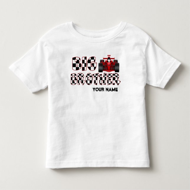 Big Brother Tävling Car Personlig Shirt Tee Shirt (Framsida)