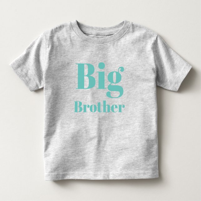 Big Brother teal brev söt T Shirt (Framsida)