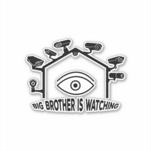 Big Brother tittar Klistermärken