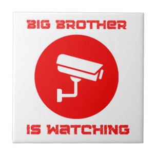 Big Brother tittar på 1984 ingsoc Kakelplatta