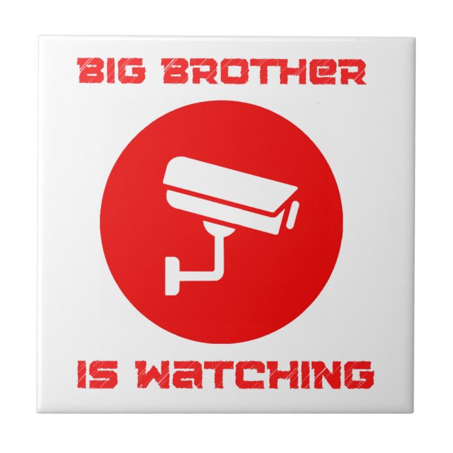 Big Brother tittar på 1984 ingsoc Kakelplatta (Framsidan)