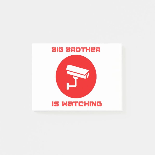 Big Brother tittar på 1984 ingsoc Post-it Block (Framsida)