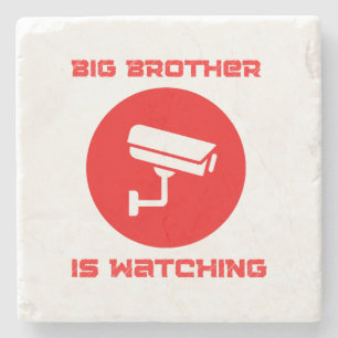 Big Brother tittar på 1984 ingsoc Stenunderlägg