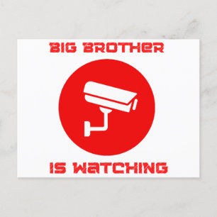Big Brother tittar på 1984 ingsoc Vykort