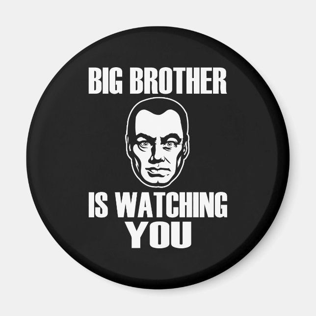 Big Brother tittar på dig Magnet (Framsidan)