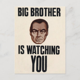 Big Brother tittar på dig! Vykort