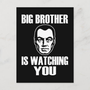 Big Brother tittar på dig Vykort