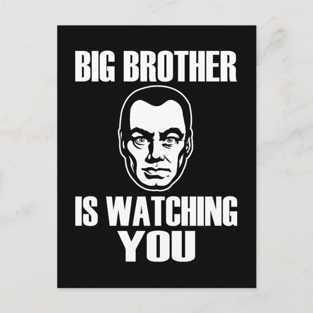 Big Brother tittar på dig Vykort (Framsida)