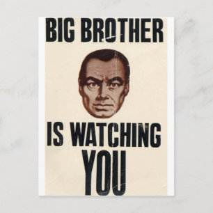 Big Brother tittar på dig Vykort