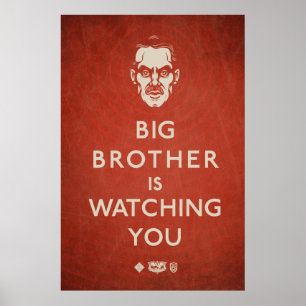 Big Brother tittar på Propaganda Poster