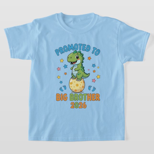 Big Brother to Be 2026 Promoted to Big Brother T Shirt (Laydown)