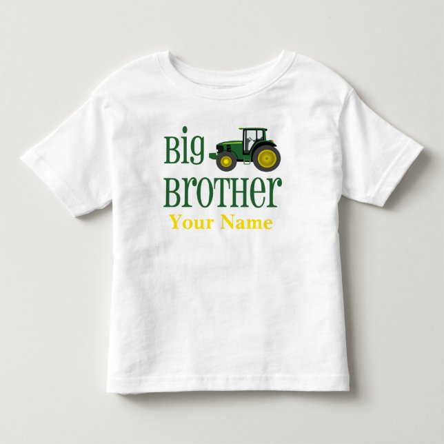Big Brother Tractor Personlig T-shirt (Framsida)