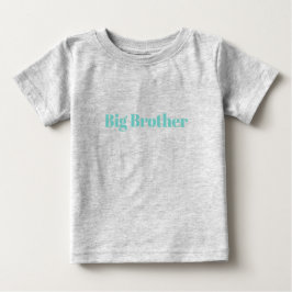 Big Brother turkos anpassad namntext söt Baby T Shirt