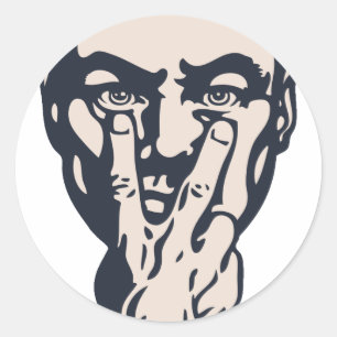 Big Brother Watching Runt Klistermärke