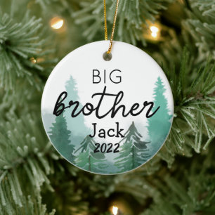 Big Brother Watercolor Träd Ceramic Ornament