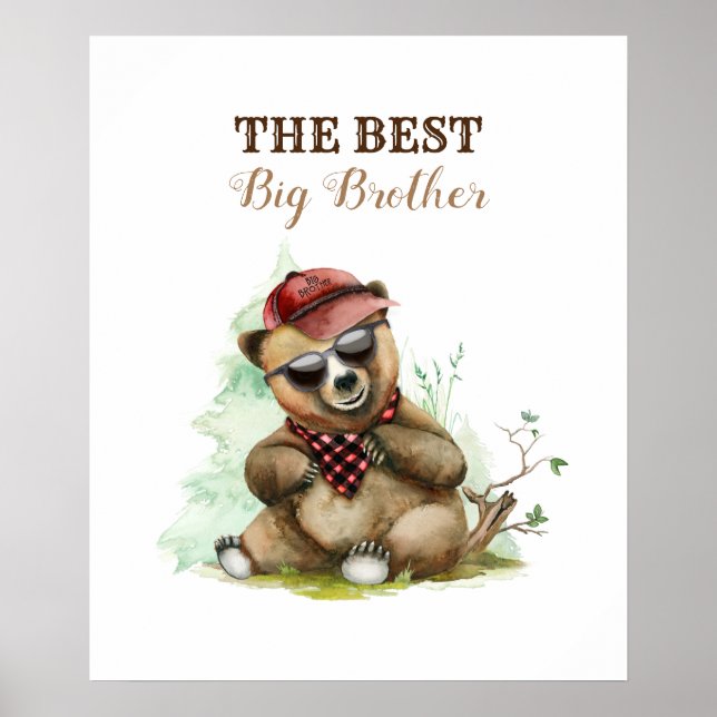 Big Brother - Young Bear - Lumberjack Thmet Poster (Framsidan)