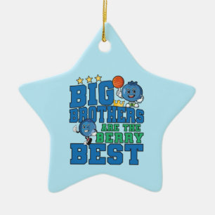 Big Brothers är Berry Best - Blueberry Pun Julgransprydnad Keramik