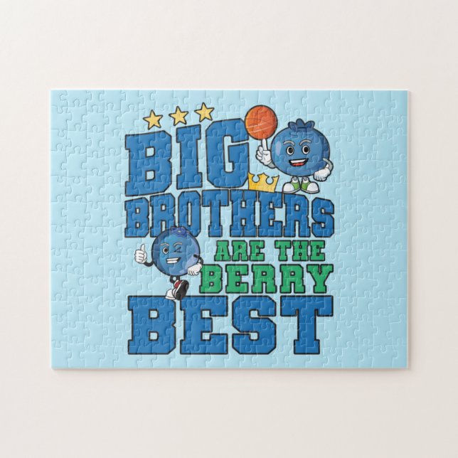 Big Brothers är Berry Best - Blueberry Pun Pussel (Horisontell)