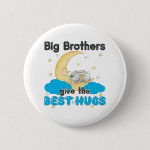 Big Brothers Ge the Best Hugs - Bunny Måne Knapp