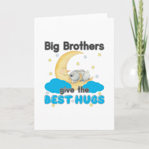 Big Brothers Ge the Best Hugs - Bunny Måne Kort