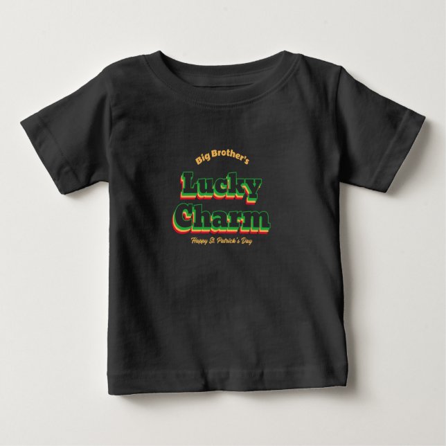 Big Brothers Lucky Charm St. Patricks Day T Shirt (Framsida)
