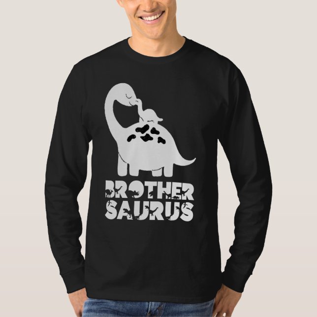 Big Brothersaurus Rex Little Brother Saurus Bro Di T Shirt (Framsida)