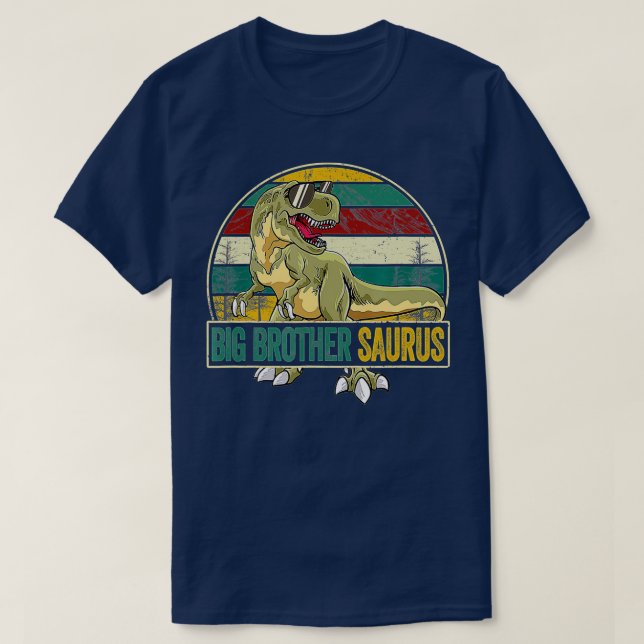 Big Brothersaurus T Rex Dinosaur Big Brother Sauru Shirt (Design framsida)