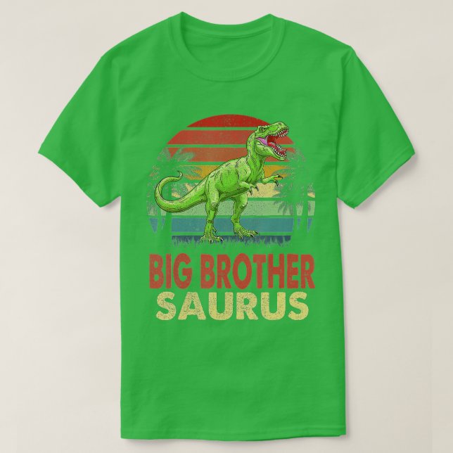 Big Brothersaurus T Rex Dinosaur Big Brother Sauru Shirt (Design framsida)