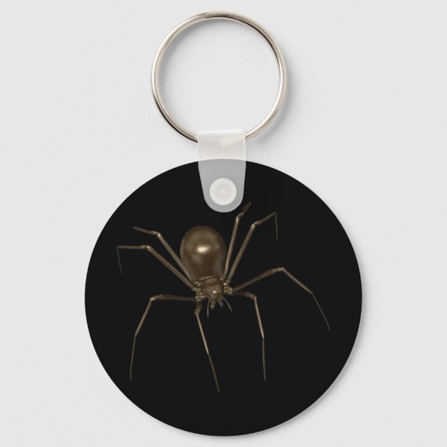 Big Brown 3D-raster-spider Nyckelring (Framsida)