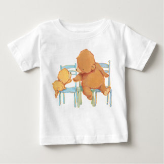 Big Brown Bear hjälper lite Gult Bear Tee Shirt