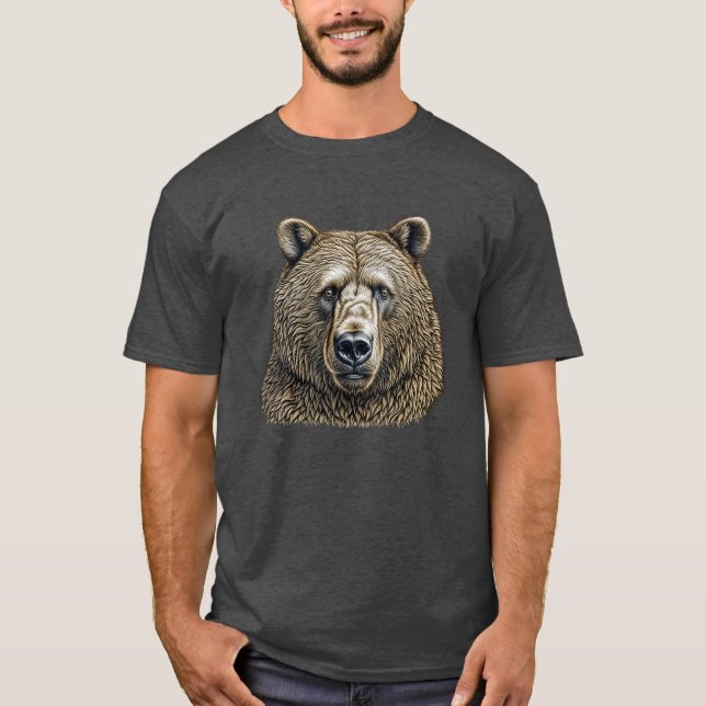 Big Brown Bear T Shirt (Framsida)
