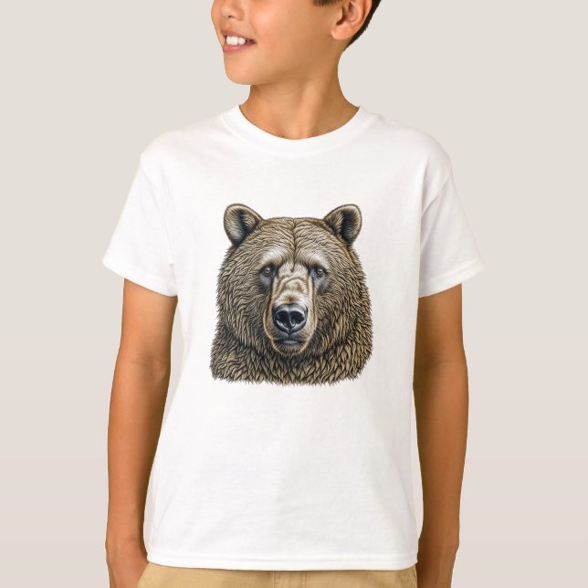 Big Brown Bear T Shirt (Framsida)