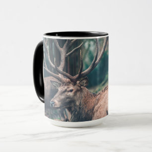 Big Brown Buck Hjort med stora Antlers Mugg