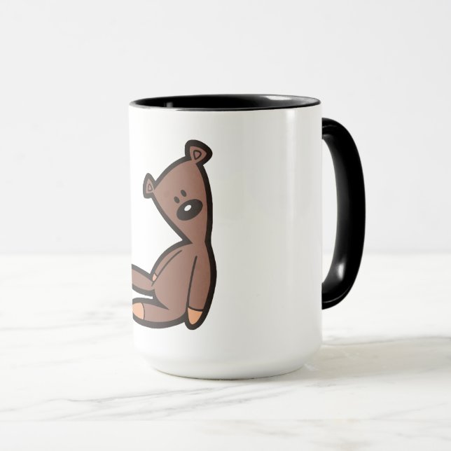 Big Brown Teddy Bear Mugg (Framsida höger)