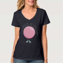Big Bubble Club "Biggie Friday" Rosa bubbla rolig T Shirt