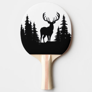 Big Buck bland Gräs Träd Vector Pingisracket