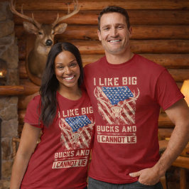 Big Buck Energy - Stars, Rand och Antlers T Shirt