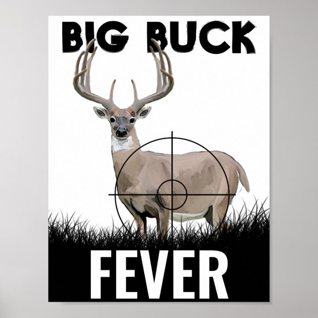 Big Buck Fever Hjort Hunting Poster (Framsidan)