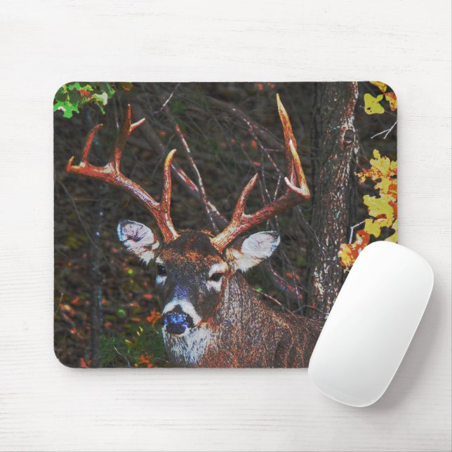 Big Buck Hjort Antlers Nature Mouse Pad Musmatta (Med mus)